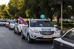 حرکت بزرگترین کاروان خودرویی جشن عید سعید غدیر خم در مشهد