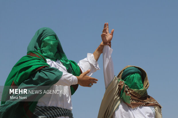 برگزاری مراسم بازسازی واقعه غدیر در اسلام آبادغرب