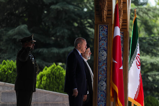 مراسم استقبال رسمی حجت الاسلام رئیسی رئیس جمهور از اردوغان رئیس جمهور ترکیه