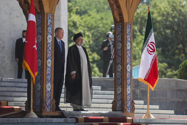 مراسم استقبال رسمی حجت الاسلام رئیسی رئیس جمهور از اردوغان رئیس جمهور ترکیه