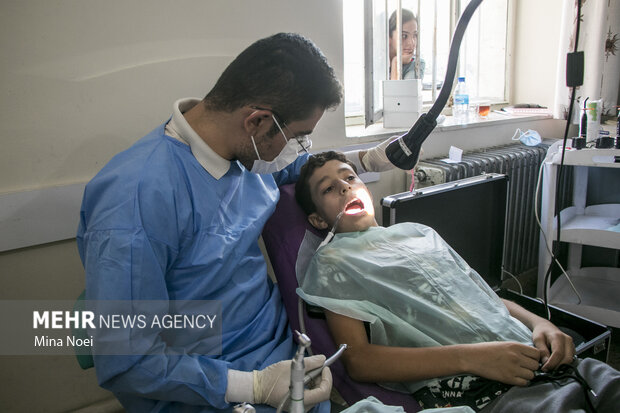 استقرار گروه جهادی دندانپزشکی در منطقه «پیشکمر» کلاله