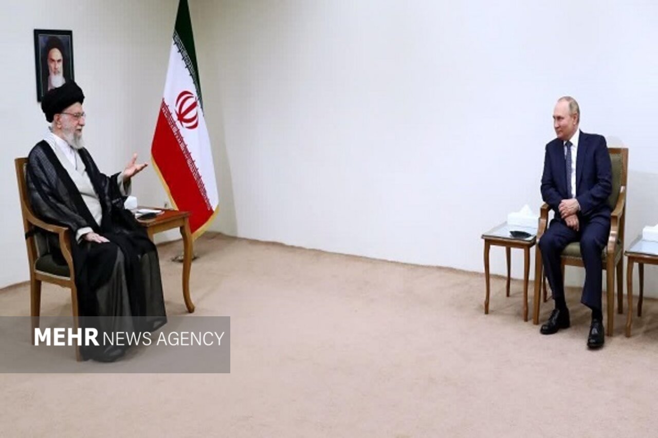 «ولادیمیر پوتین» با رهبر انقلاب اسلامی دیدار و گفت‌وگو کرد