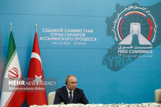 ایران، ترکی اور روس کے صدور کی آستانہ عمل کے سربراہی کانفرنس کے بعد پریس کانفرنس
