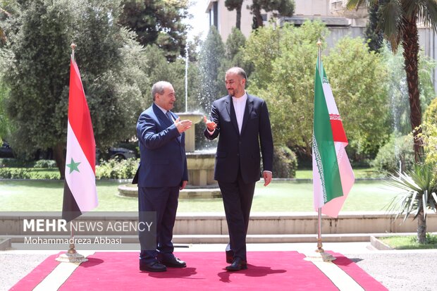 Amir-Abdollahian meeting with Faisal Mekdad
