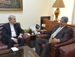 پاکستانی وفاقی وزیر نوید قمر سے ایرانی سفیر کی ملاقات