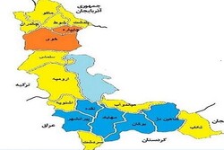 رنگ نارنجی به نقشه کرونایی آذربایجان غربی بازگشت