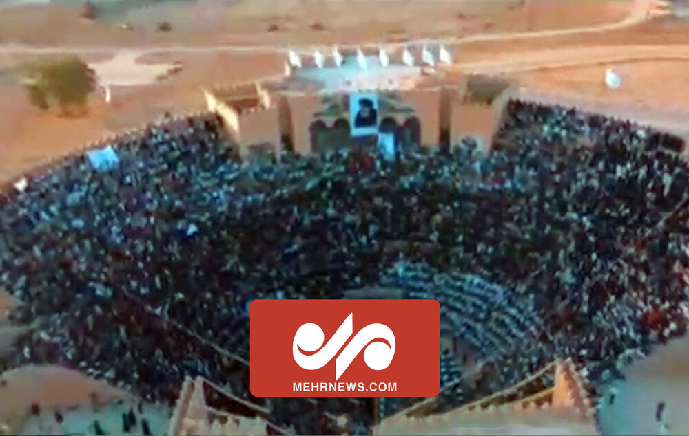 حضور هزاران نفر در تئاتر بزرگ بابل عراق جهت اجرای «سلام یا مهدی»
