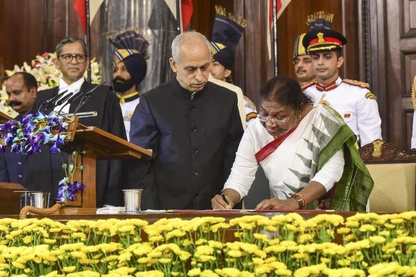 Droupadi Murmu takes oath as president of India