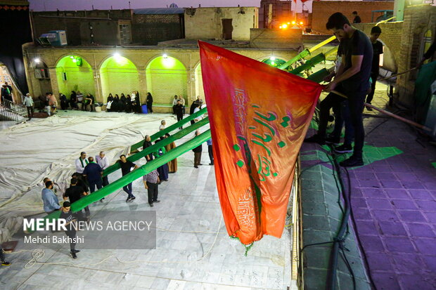 بیرق عزای حسینی در لرستان برپا می‌شود/آماده‌سازی خیمه‌ها و تکایا