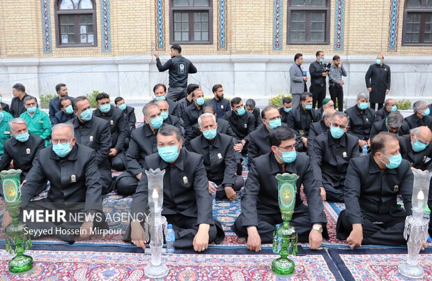 Muharram ceremonies in Imam Reza shrine
