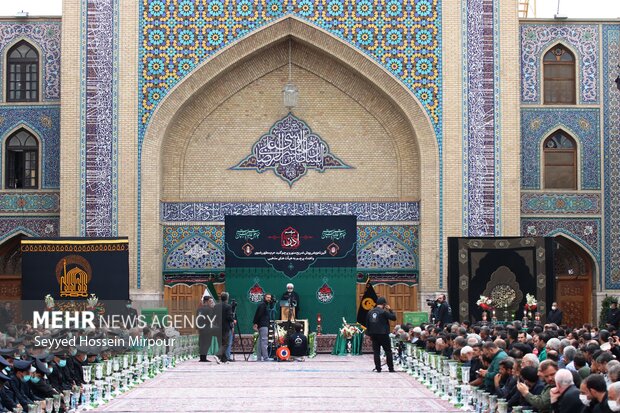 Muharram ceremonies in Imam Reza shrine
