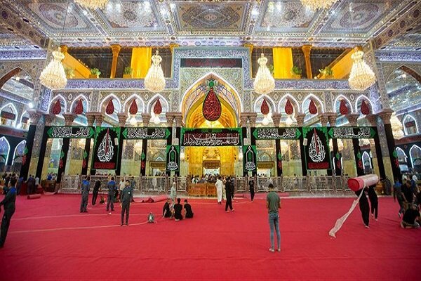 VIDEO: Preparing Imam Hussein shrine for Muharram