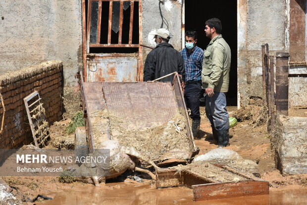 وضعیت بحرانی روستای های سیل زده اراک