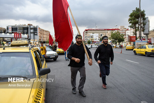 آیین بیرق گردانی محرم در شیراز