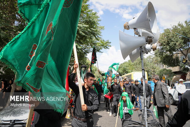 بازسازی حرکت امام حسین به سمت کربلا در زنجان