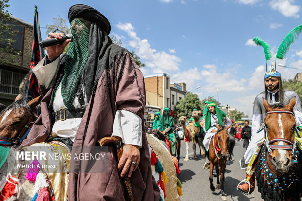 بازسازی حرکت امام حسین به سمت کربلا در زنجان