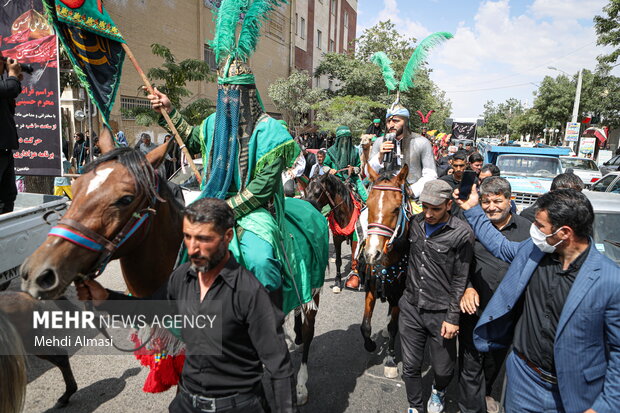 بازسازی حرکت امام حسین به سمت کربلا در زنجان