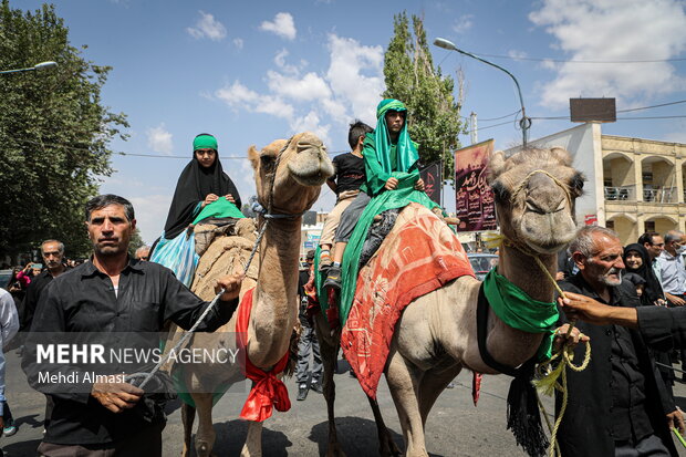 بازسازی حرکت امام حسین به سمت کربلا در زنجان