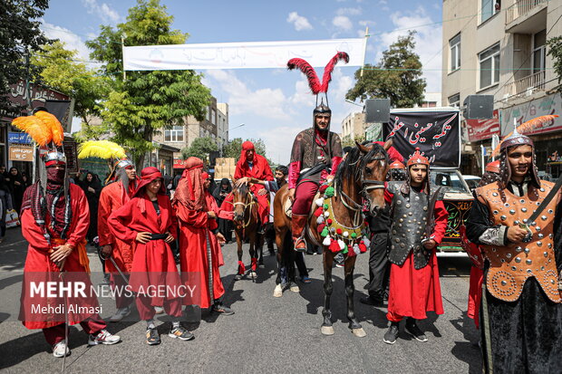 بازسازی حرکت امام حسین به سمت کربلا در زنجان