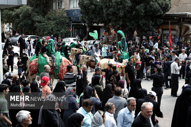 بازسازی حرکت امام حسین به سمت کربلا در زنجان