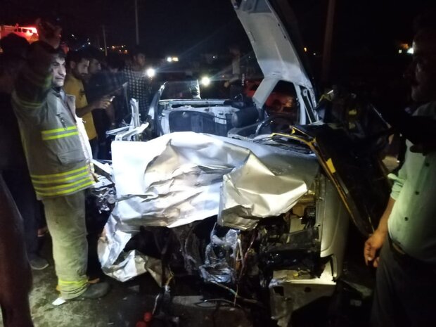تصادف ۳ دستگاه خودرو در شرق گلستان ۹ مصدوم بر جا گذاشت