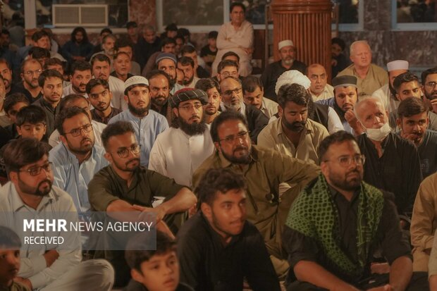 حضور علمای اهل سنت در مراسم عزاداری محرم در پاکستان