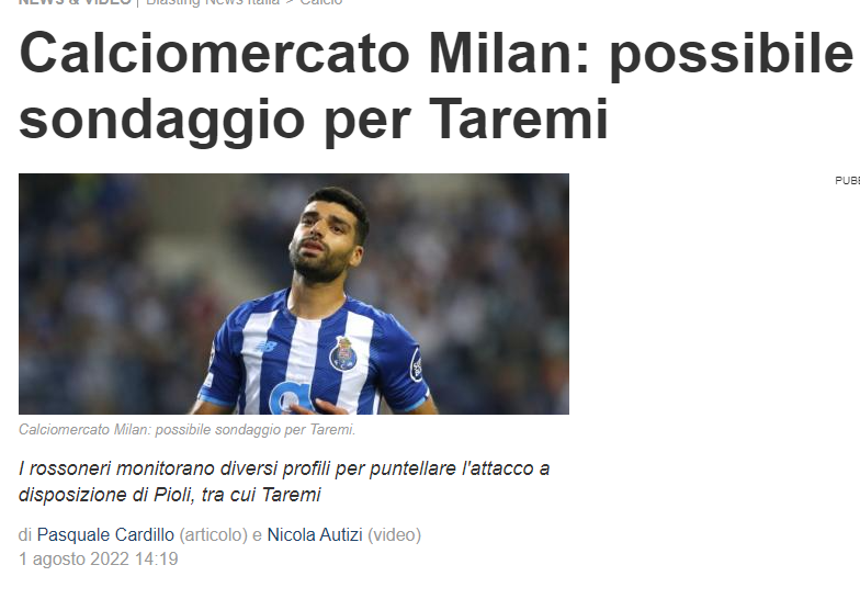 چرا میلان ۲۰ میلیون یورو برای طارمی هزینه نمیکند؟