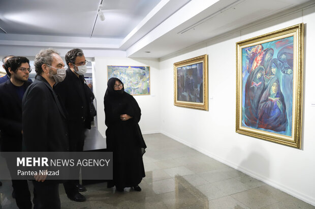 افتتاح نمایشگاه حبیب‌الله صادقی/ حبیب جانش را برای نقاشی داد