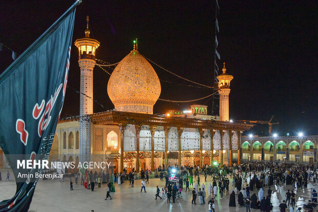 مراسم عزاداری در حرم مطهر حضرت شاهچراغ(ع)