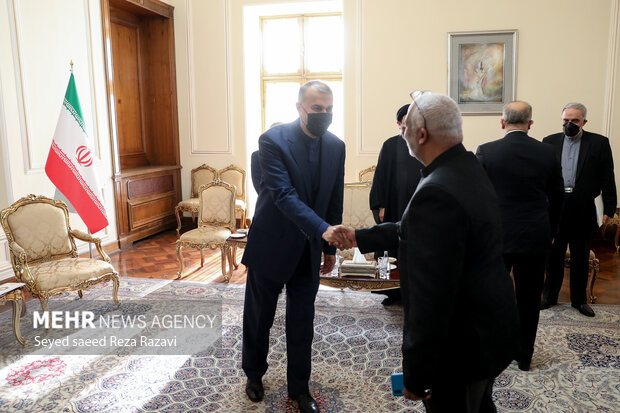 FM Amir-Abdollahian meets grandson of late Nelson Mandela