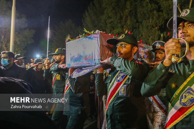 استقبال از ورود پیکر پاک شهید مدافع حرم عبدالله اسکندری به شیراز
