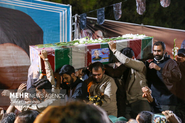 استقبال از ورود پیکر پاک شهید مدافع حرم عبدالله اسکندری به شیراز
