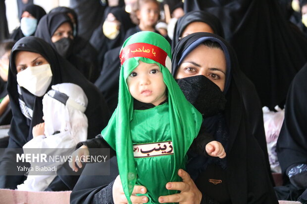 مراسم شیرخوارگان حسینی در گلزار شهدای کرمانشاه