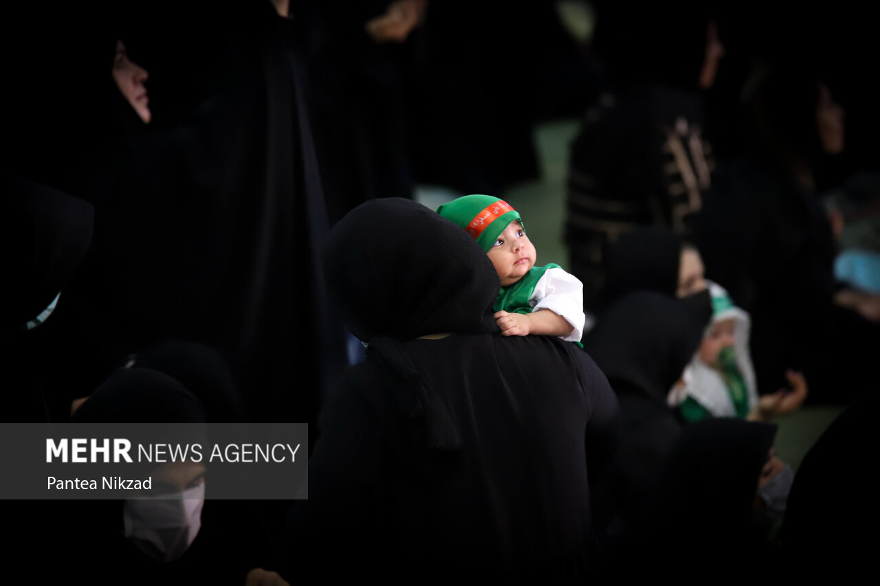 شکوه میثاق شیرخوارگان پلدختر با شهید خردسال دشت کربلا