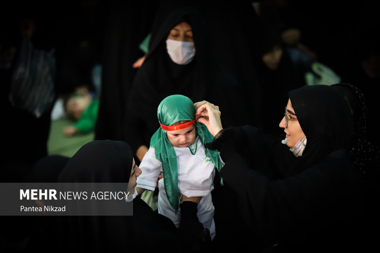 شکوه میثاق شیرخوارگان پلدختر با شهید خردسال دشت کربلا