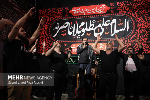 Tehran people hold mourning ceremonies on Muharram 8th
