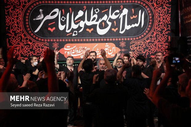 Tehran people hold mourning ceremonies on Muharram 8th
