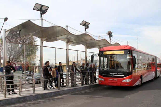 اجرای خط ویژه اتوبوس بی.آر.تی در همدان