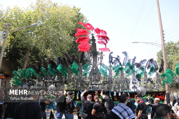 مراسم عزاداری روز تاسوعای حسینی در کرمانشاه