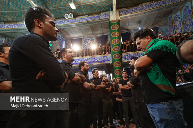 مراسم عزاداری تاسوعای حسینی در مسجد حظیره