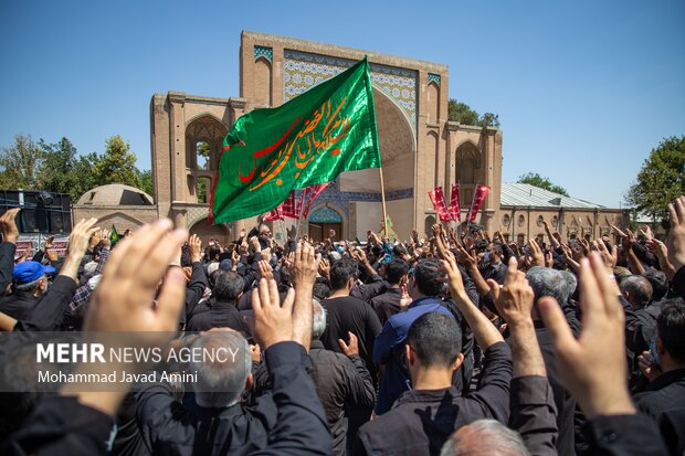 اجتماع عزاداران حسینی در قزوین برگزار شد