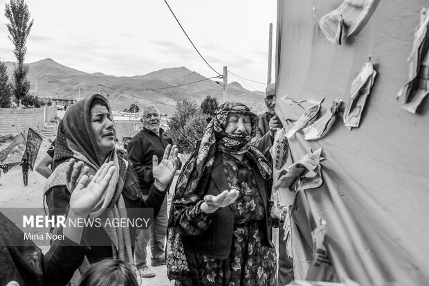 عزاداری تاسوعای حسینی  در روستای زگلیک اهر