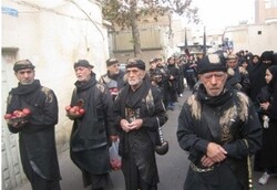 عزاداری زینبیه همدان در تاسوعای حسینی شهر همدان