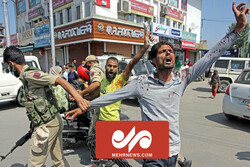 برخورد خشن پلیس کشمیر هند با عزاداران حسینی