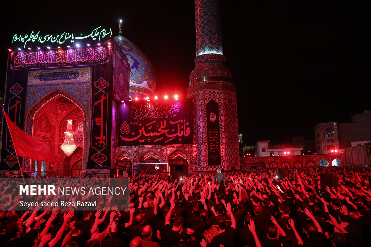 تہران؛ عاشورائے حسینی کی مناسبت سے امامزادہ صالح کے مزار پر عزاداری