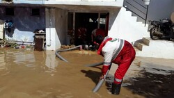 امدادرسانی به روستاهای سیل‌زده شهرستان شیروان ادامه دارد