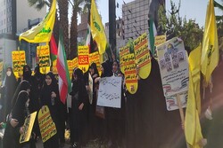 Iranians hold rally in support of Palestine in Tehran
