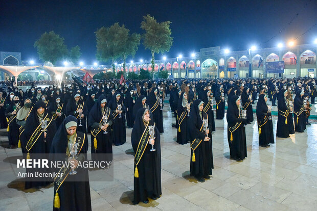 آیین شام غریبان در حرم مطهر شاهچراغ(ع) شیراز