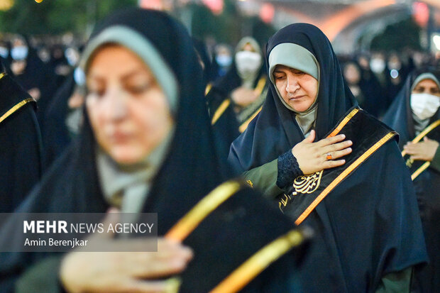 آیین شام غریبان در حرم مطهر شاهچراغ(ع) شیراز