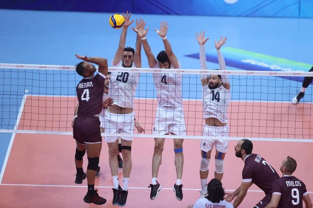 Iran volleyball team B defeats Qatar at Islamic games 